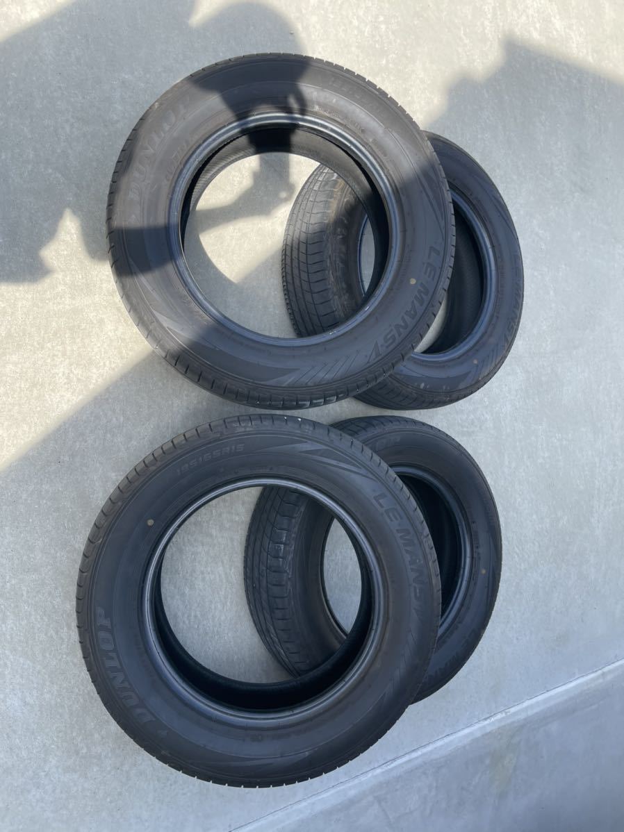 DUNLOP ルマンV 195/65R15 中古 4本セット 7部山 プリウス ウィッシュ
