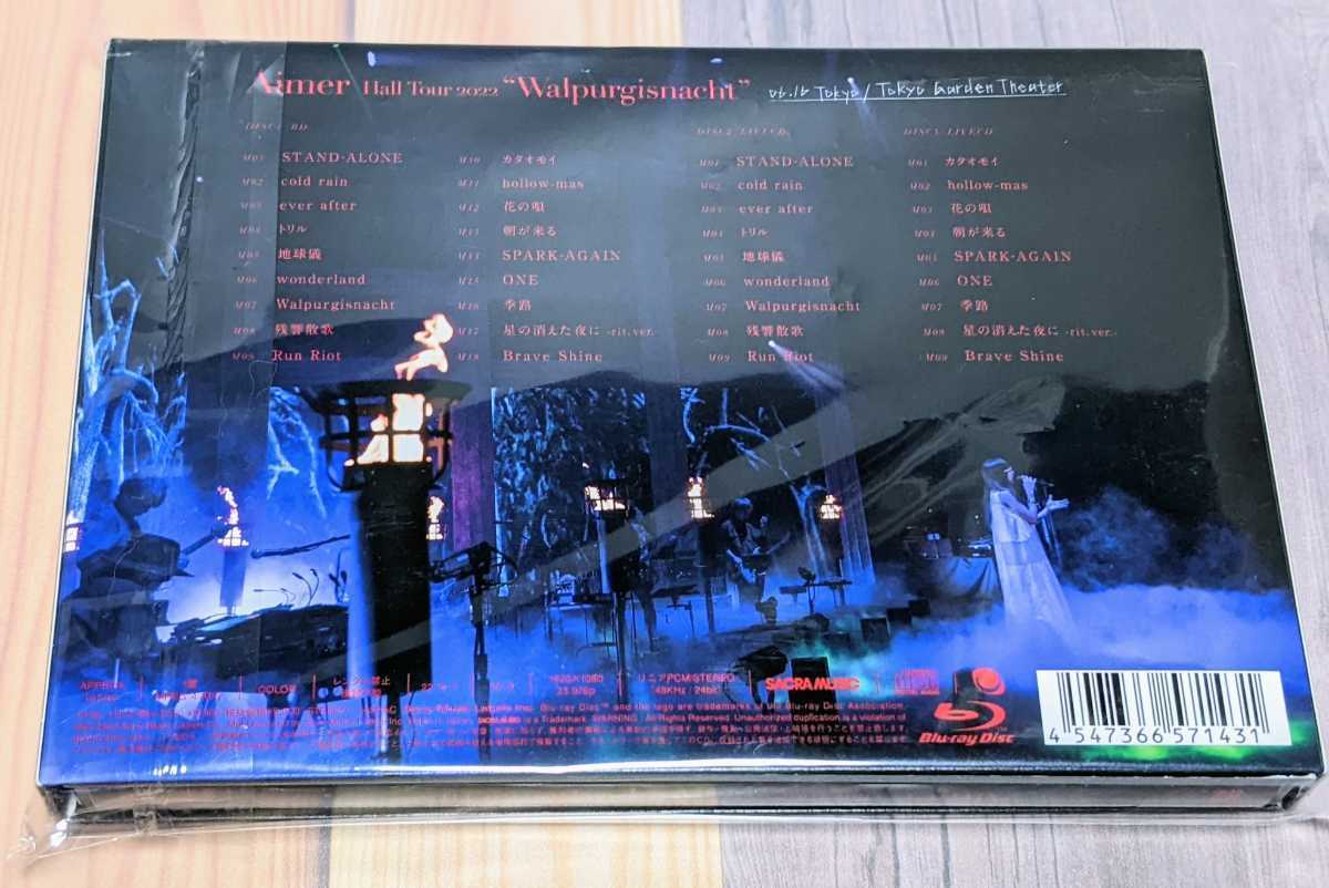 Tour Hall 0 Aimer Live at “Walpurgisnacht” TOKYO GARDEN Walpurgisnacht - 公式通販 THEATER START!! #Aimer Blu-ray☆Aimer☆Hall