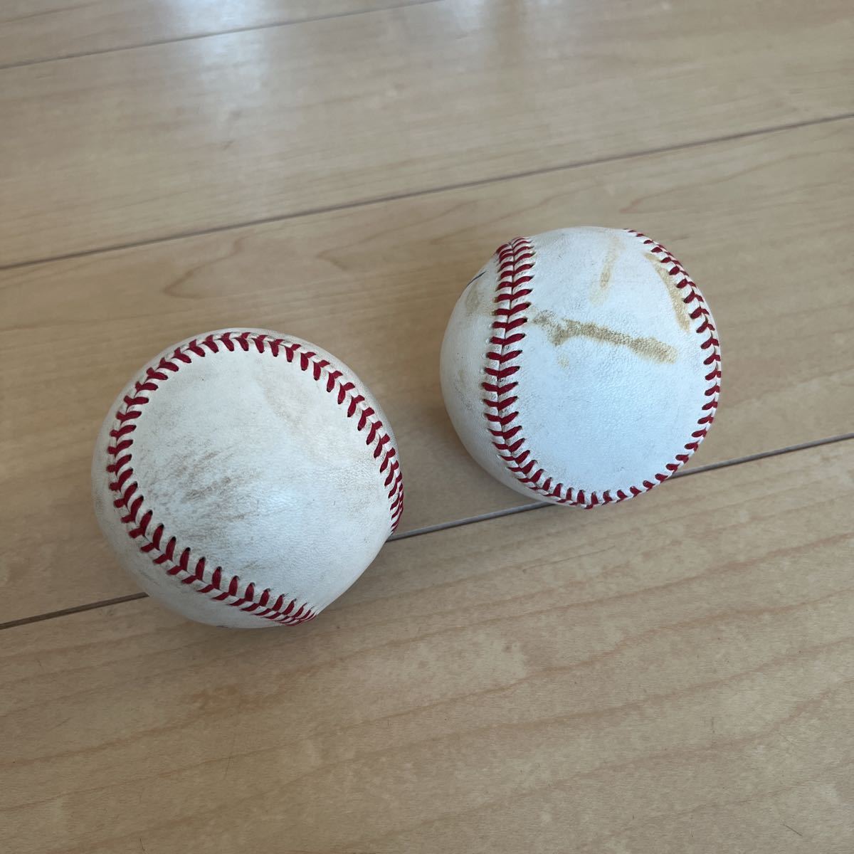 プロ野球 公式試合球 NPB統一試合球 実使用 2個セット(記念ボール 
