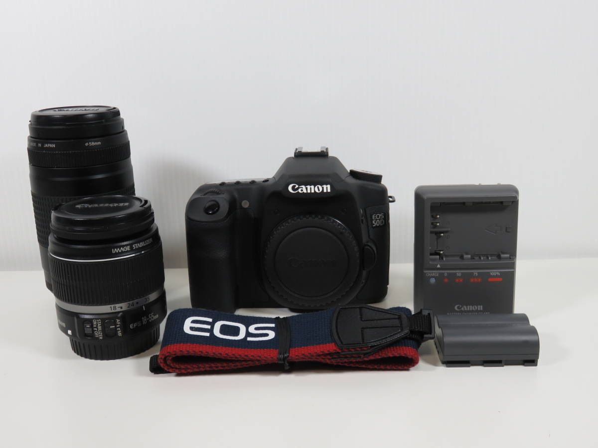 ☆動作良好☆ Canon キャノン EOS 50D デジタル一眼レフカメラ ダブル
