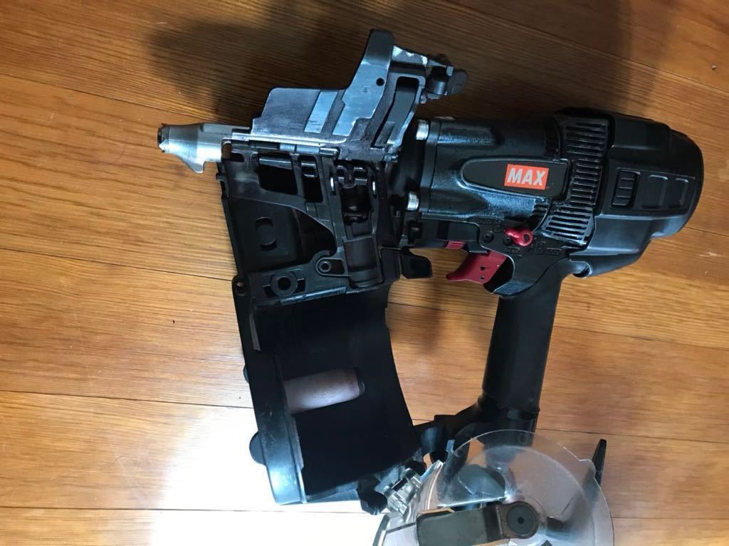 1000円スタート !! マックス MAX 中古 高圧90mm 釘打ち機 スーパー