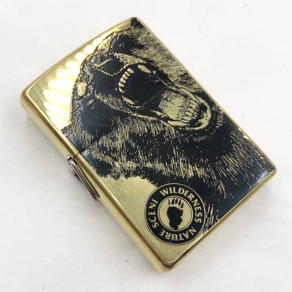 13OM 未使用!!☆ZIPPO ヒグマ solid brass☆ジッポ ソリッドブラス 