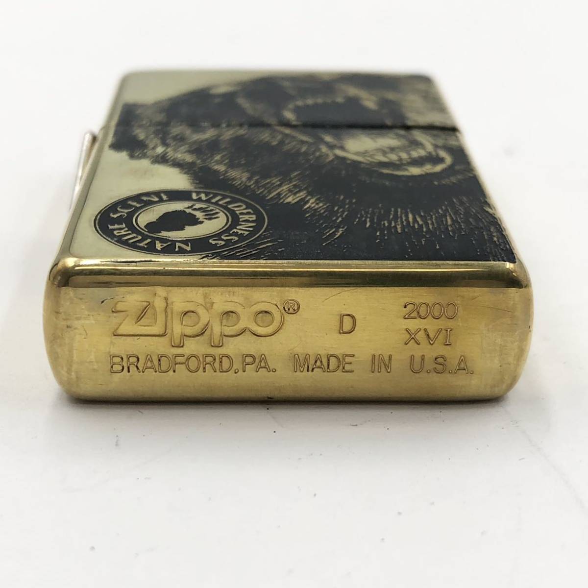 13OM 未使用!!☆ZIPPO ヒグマ solid brass☆ジッポ ソリッドブラス 
