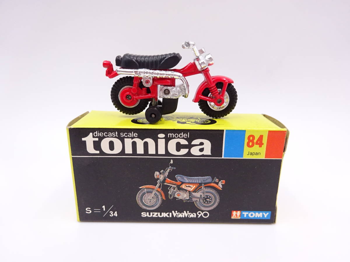 X563/トミカ TOMICA/黒箱/NO.84 スズキ バンバン90/赤/トミー