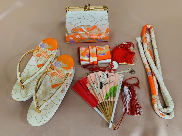 未使用】昭和レトロ つけれ 草履バッグセット
