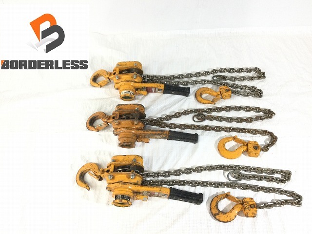 人気定番，豊富な 品 3台セット KITO キトー 1.6t/1.6トン レバーブロック LB016 ガッチャ 荷締め機 58144(その他)｜売買されたオークション情報、yahooの商品情報をアーカイブ公開 - オークファン その他