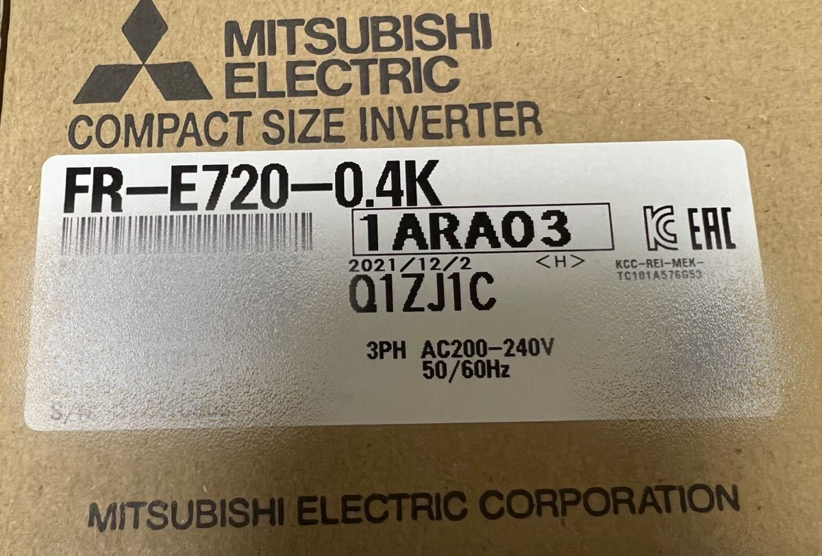 新作，限定SALE 三菱電機 インバータ FR-E720-0.4K 1台 即日発送(電材、配電用品)｜売買されたオークション情報、yahooの商品情報をアーカイブ公開 - オークファン その他