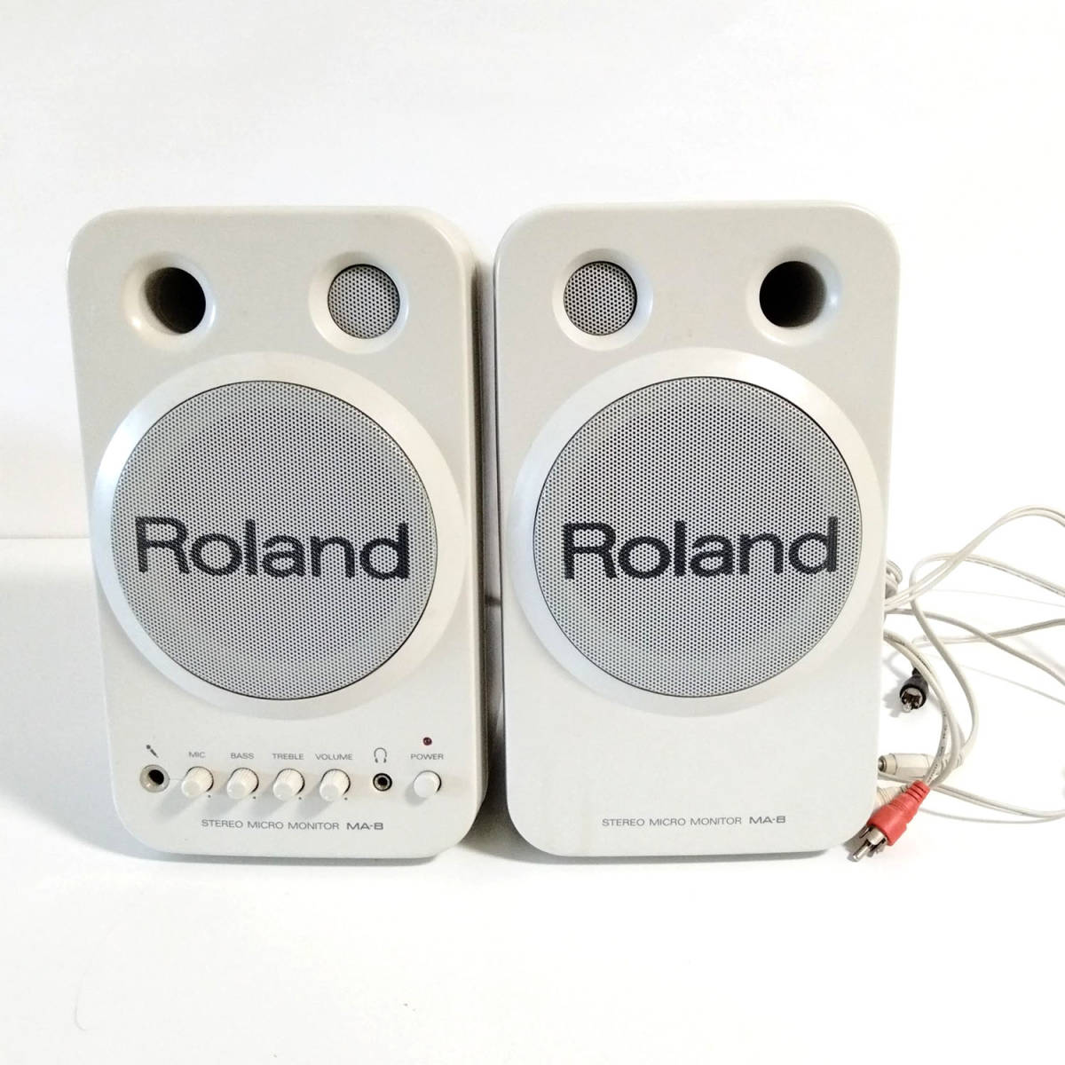 Roland MA-8 ペア モニタースピーカー 動作品Roland MA-8 アンプ内蔵
