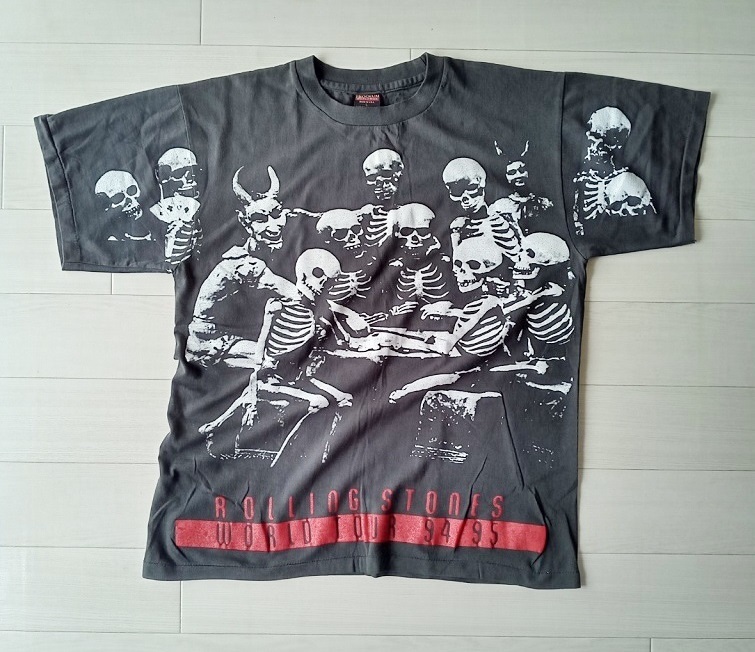  XL The Rolling Stones Voodoo Lounge WORLD TOUR 94/95 ローリングストーンズ バンド ビンテージスタイル プリントTシャツ(Tシャツ)｜売買されたオークション情報、yahooの商品情報をアーカイブ公開 - オー Tシャツ