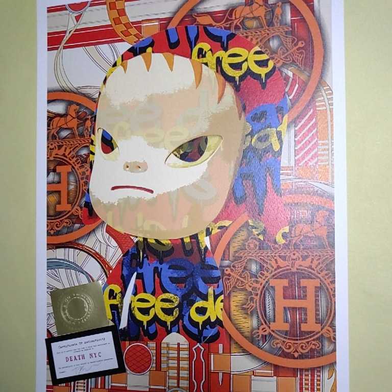 DEATH NYC 世界限定100枚 アートポスター 奈良美智 ／キースヘリング DEATH NYC 世界限定100枚 アートポスター 奈良美智 NARA YOSHITOMO