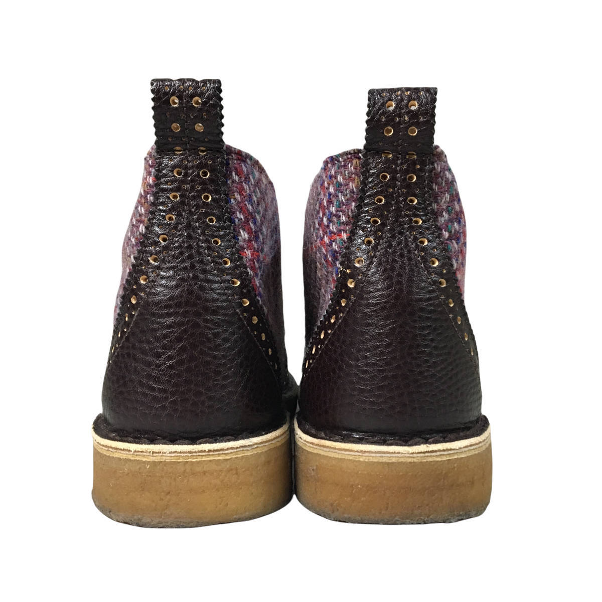 Clarks クラークス チャッカブーツ ウイングチップ ツイードコンビ 