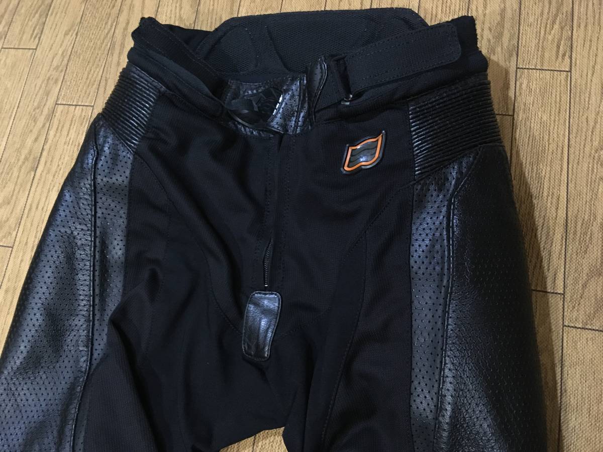 HYOD 牛革パンチングレザー ブーツアウト ライディングパンツ Mサイズ 