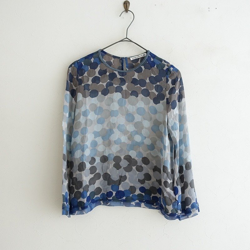  定価3.7万 ミナペルホネン mina perhonen foggyシルクシフォンプリントブラウス 38ピコカット刺繍0822 2-2208-391 80I22(ミナ ペルホネン)｜売買されたオークション情報、yahooの商品情報をアーカイブ公 ミナ ペルホネン