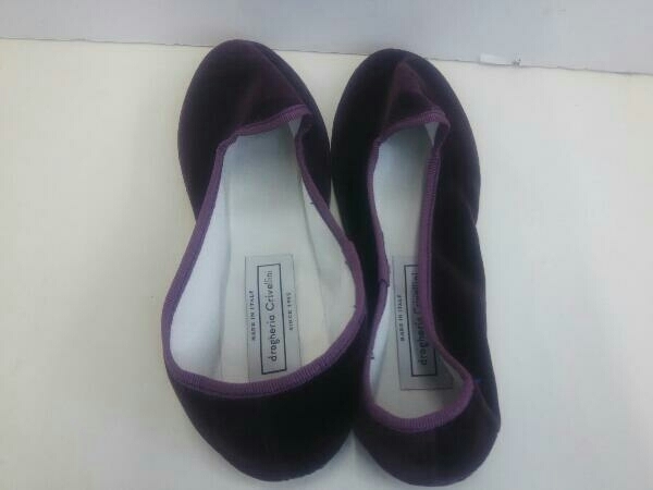 Crivellini | drogheria Drogheria ストラップシューズ ベルベット crivellini Velvet Furlane Mary Papusse Slippers, Aimé London FUCSIA （37）メリージェーン