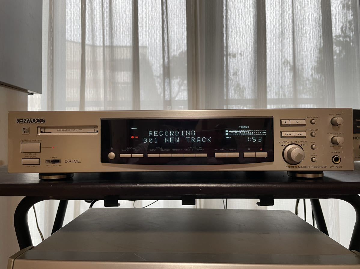 KENWOOD ケンウッド MDデッキ DM-7080 DAC7 動作品 MDディスク4枚付き