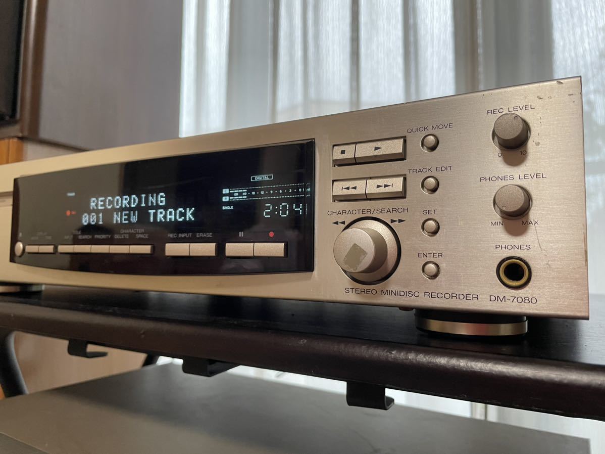 KENWOOD ケンウッド MDデッキ DM-7080 DAC7 動作品 MDディスク4枚付き