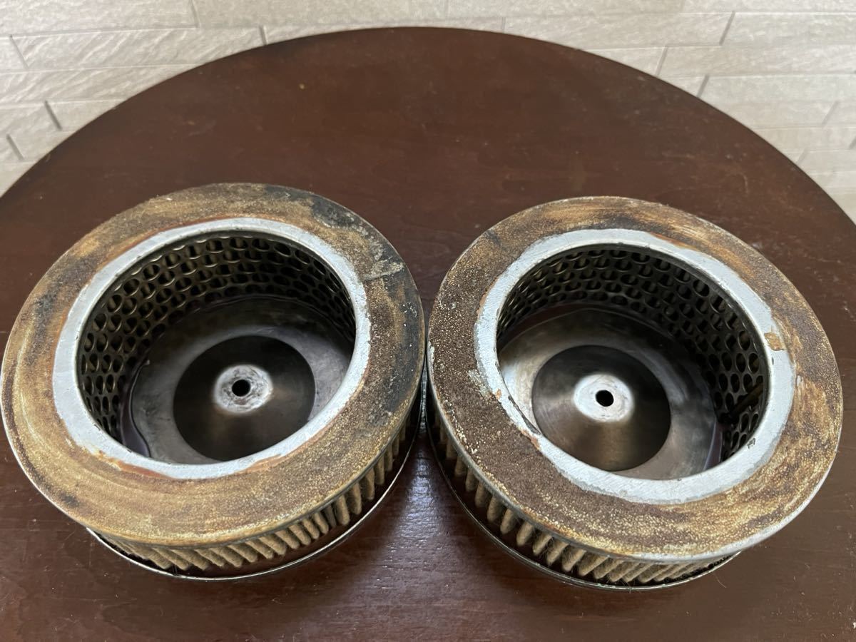 カワサキ W1 W1S W1SA W3 エアクリーナー 新品2個セット 11013-014