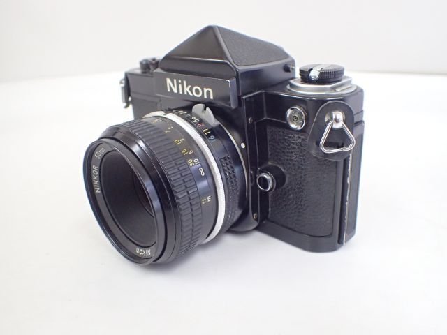 Nikon ニコン 一眼レフカメラ F2 ＋ NIKKOR 50mm F2、NIKKOR-Q・C Auto 200mm F4 接写リング、ガンカプラー 付 † 67792-1 F2 Nikon ニコン 動作露出計 本体のみ F1