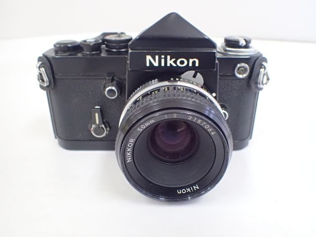 Nikon ニコン 一眼レフカメラ F2 ＋ NIKKOR 50mm F2、NIKKOR-Q・C Auto 200mm F4 接写リング、ガンカプラー 付 † 67792-1 F2 Nikon ニコン 動作露出計 本体のみ F1