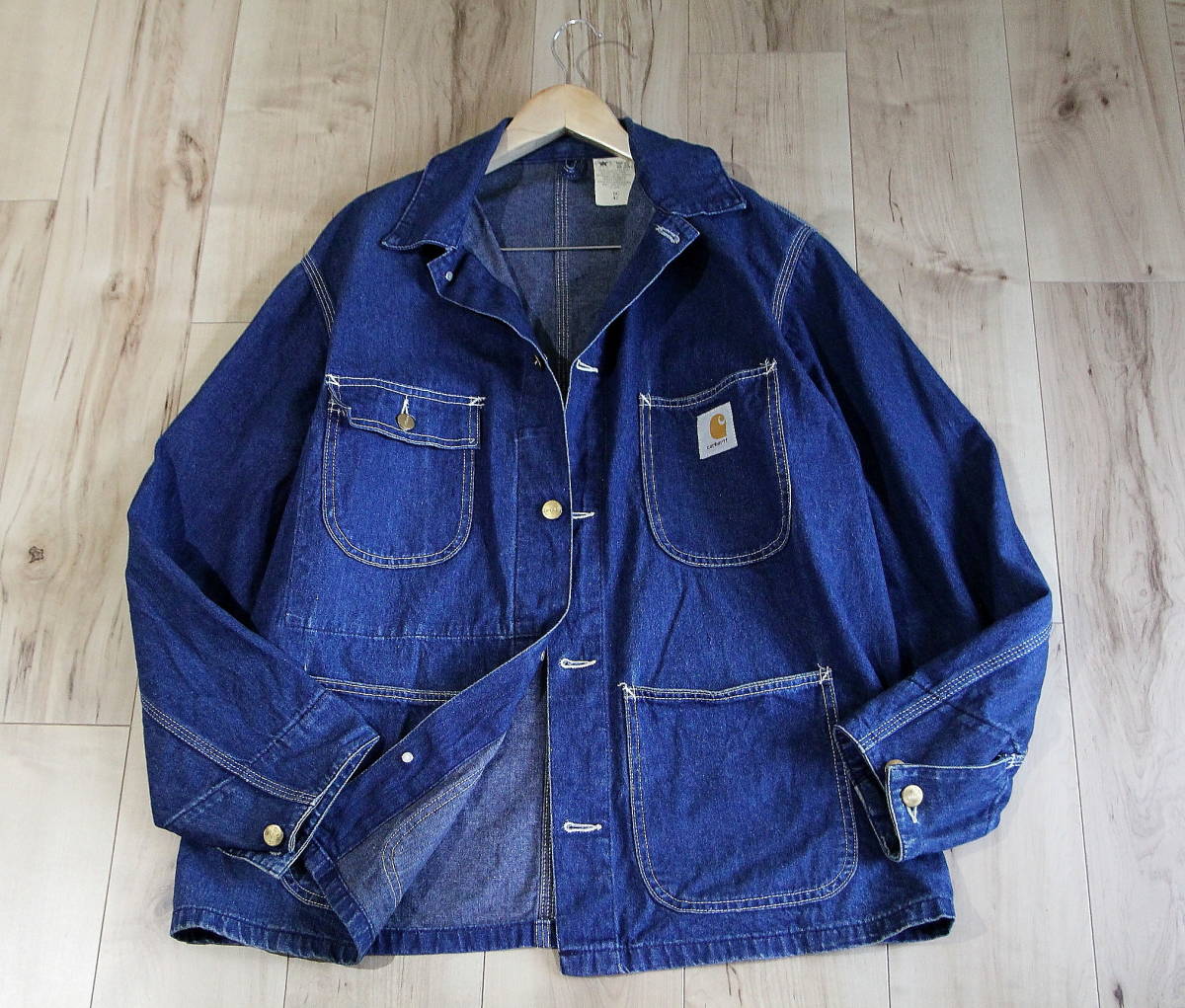 【超激得，本物保証】 メンズサイズ42 8C USA carhartt カーハート デニムジャケット ワークジャケット ジージャン(Lサイズ)｜売買されたオークション情報、yahooの商品情報をアーカイブ公開 - オークファン ジージャン