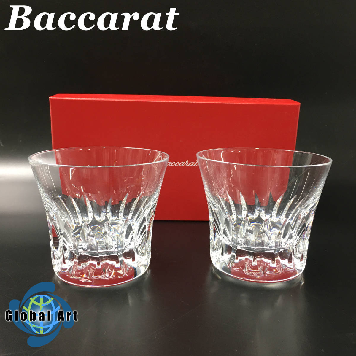 【驚きの破格値，新作登場】 C09211 保管品 Baccarat バカラ/ペア ロックグラス/ローザ/タンブラー/クリスタルガラス/高さ 約8.6㎝/箱付(バカラ)｜売買されたオークション情報、yahooの商品情報をアーカイブ公開 - オークファ バカラ