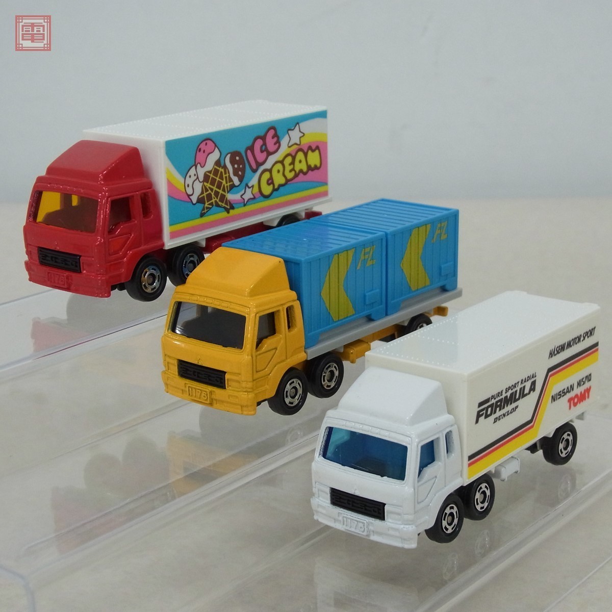 トミカ 日本製 No.7 三菱ふそう 冷凍車/No.74 コンテナトラック/No.93 