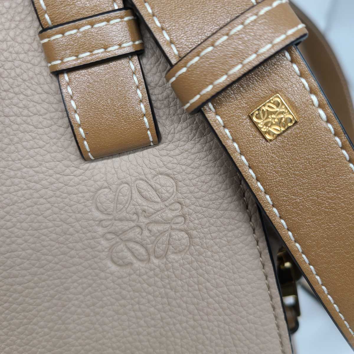 美品】LOEWE ロエベ ハンモック スモール サンド/ミンク ベージュ 