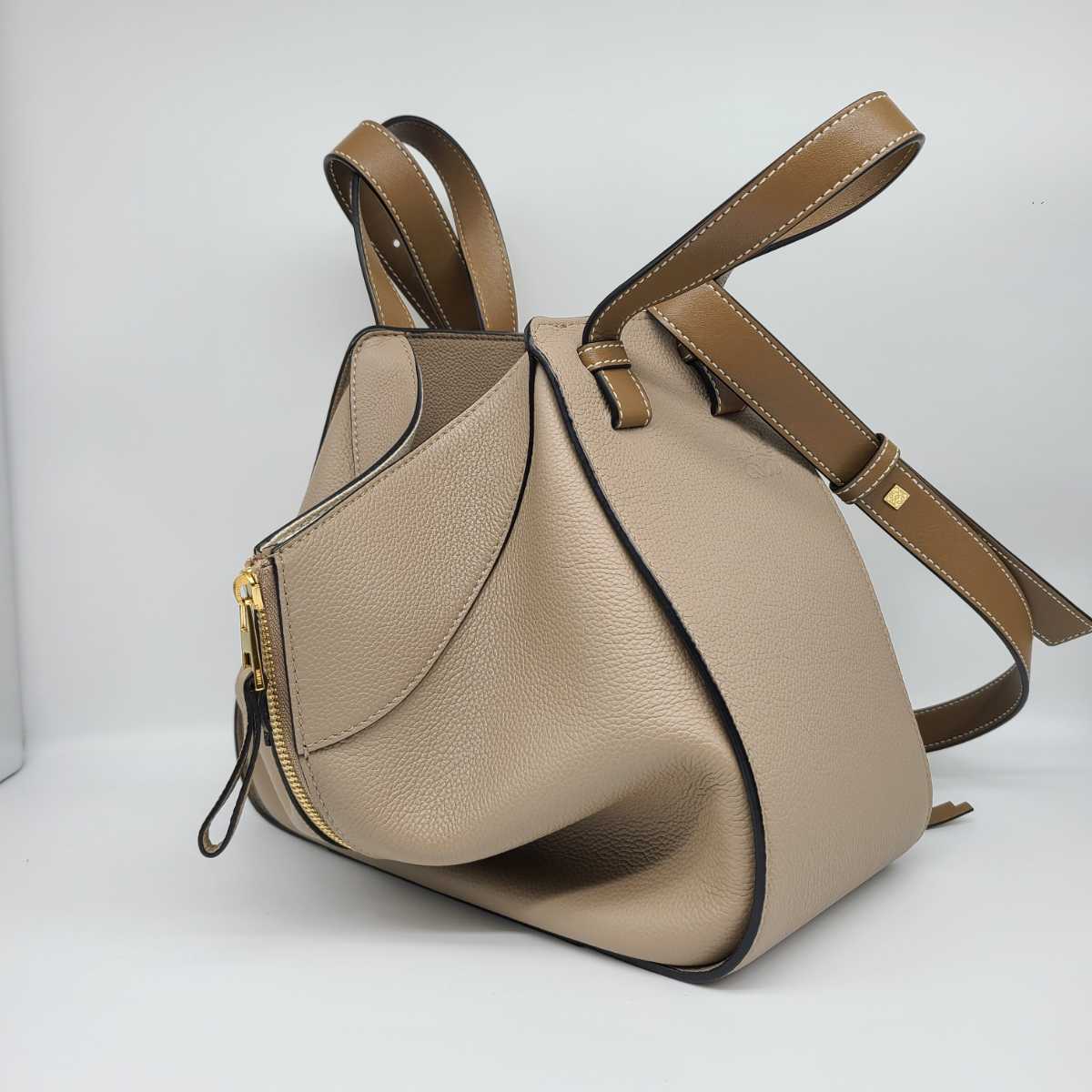 美品】LOEWE ロエベ ハンモック スモール サンド/ミンク ベージュ 