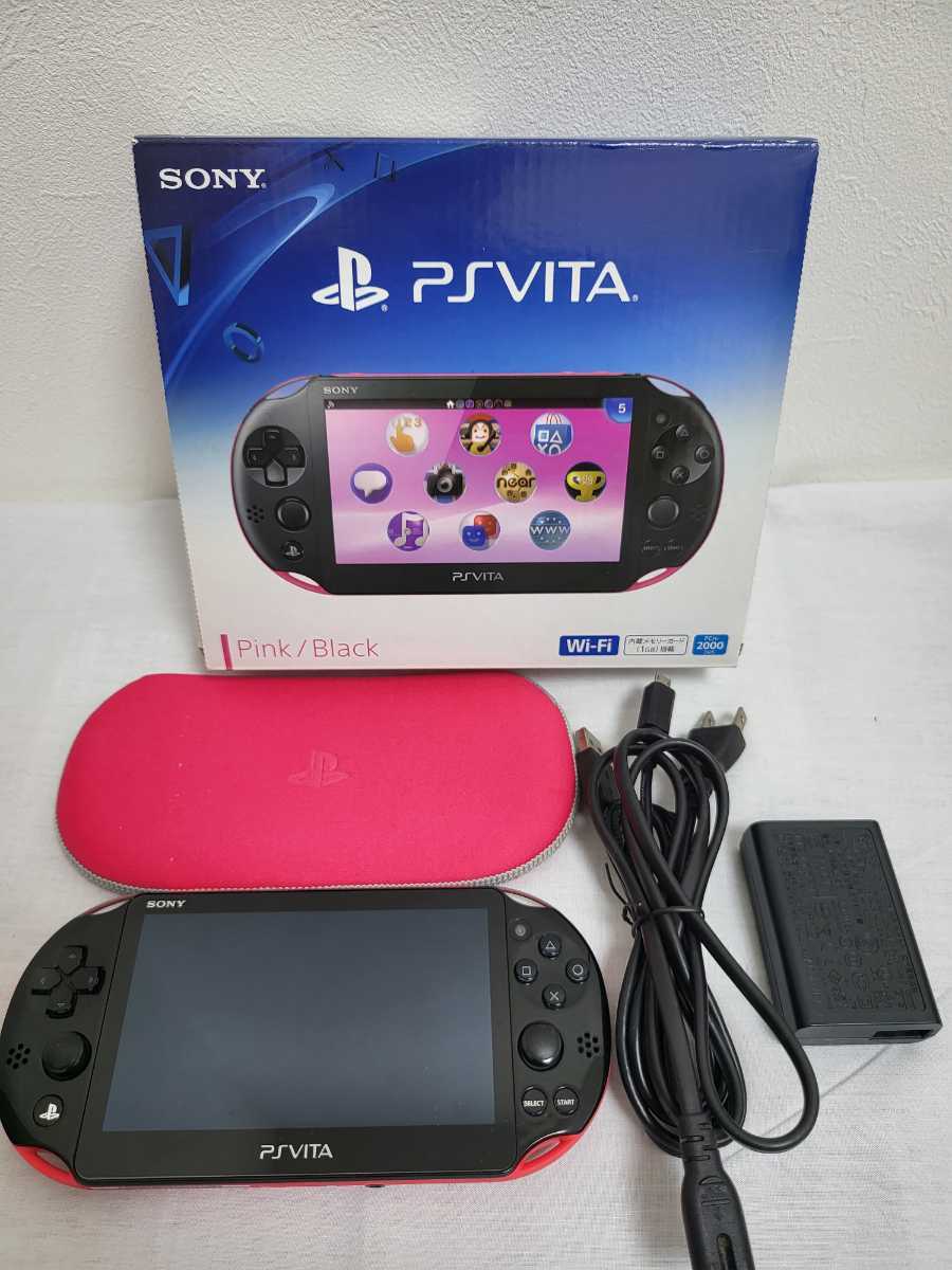 PS Vita 2000 ピンク/ブラック 【動作確認済】 動作確認済 PlayStation