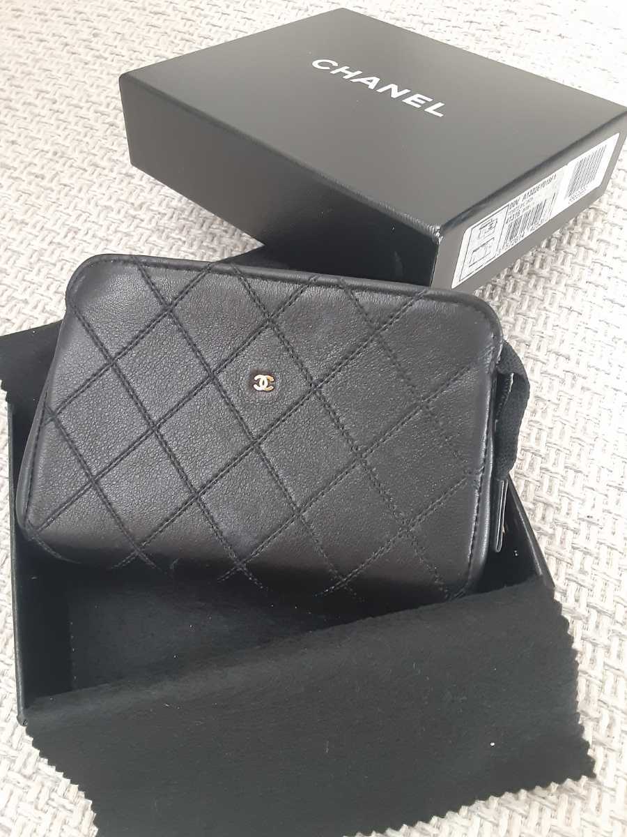 CHANEL シャネル ビコローレ ポーチ 小物入れ ココマーク レザー