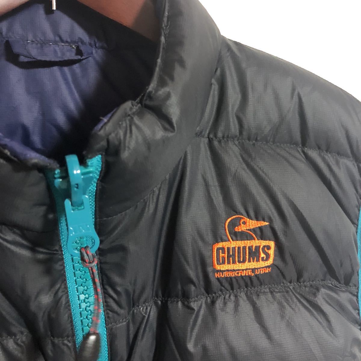 B品 CHUMS チャムス リバーシブル ダウンベスト サイズM位 【公式通販】