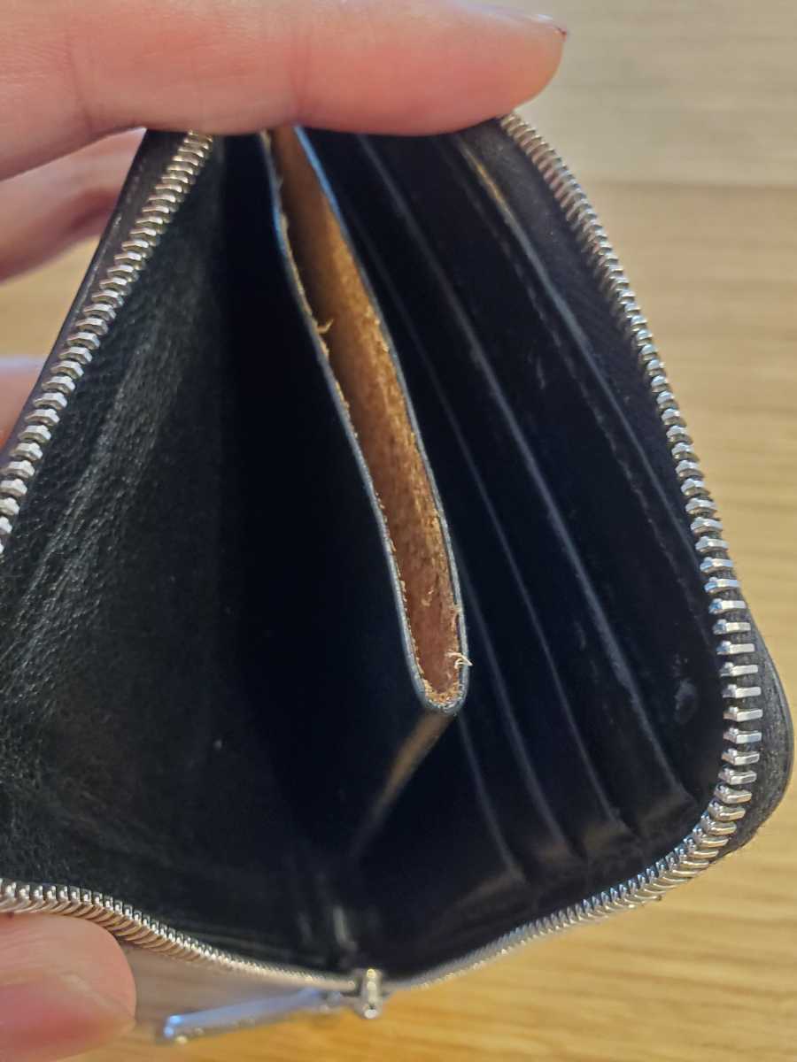 ホワイトハウスコックス Whitehouse Cox S3068 SLIM ZIP WALLET 黒 L字
