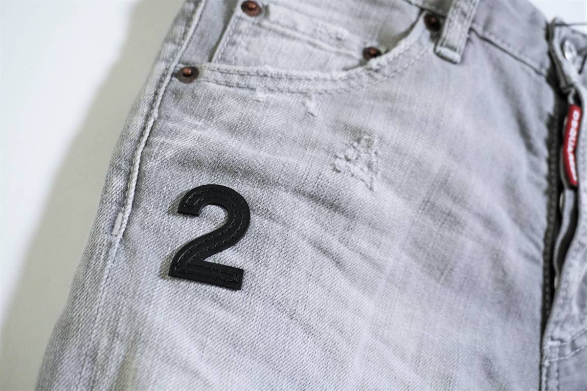 新品/正規品】定価7万 52 Dsquared2 ディースクエアード グレー 