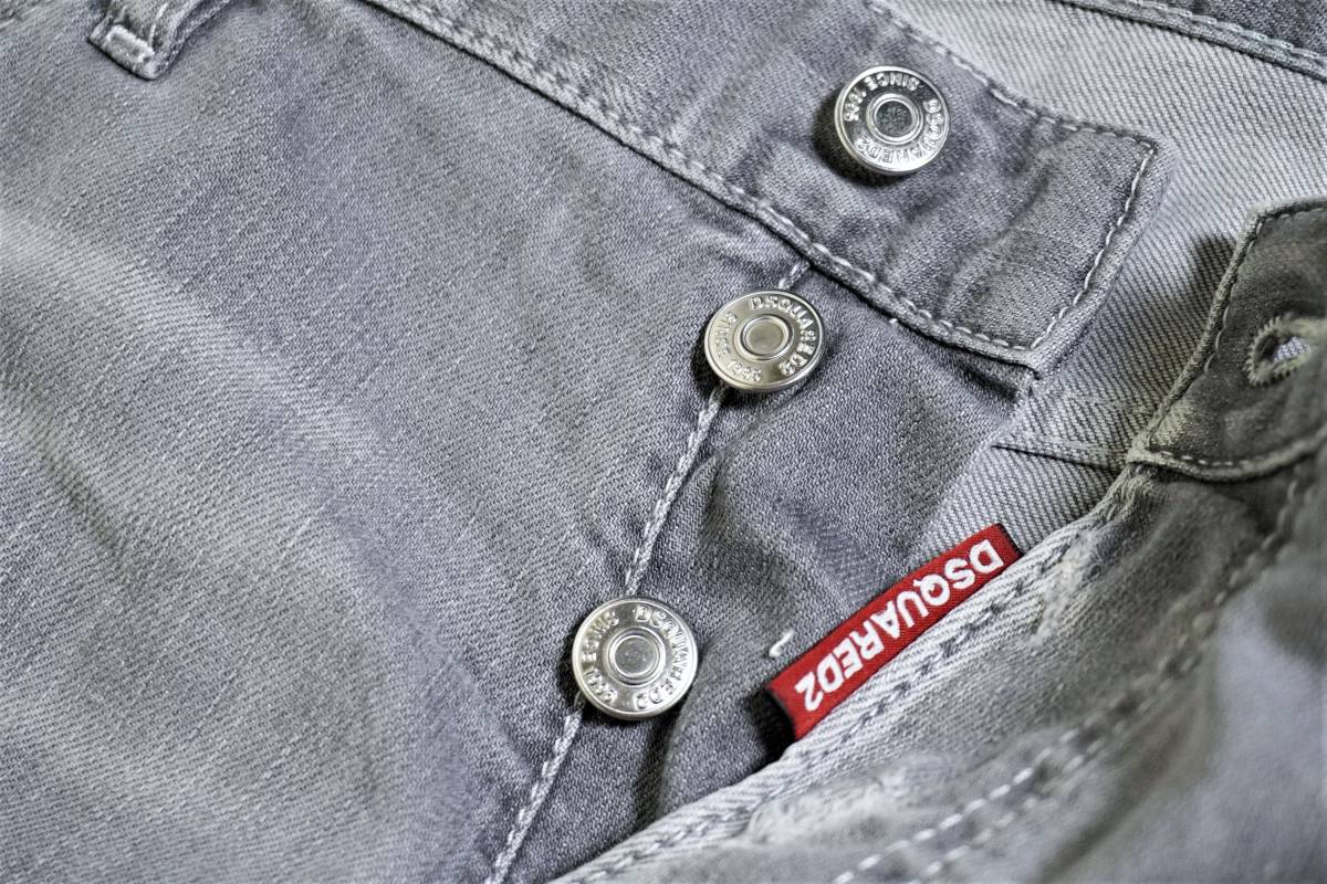 新品/正規品】定価7万 52 Dsquared2 ディースクエアード グレー 