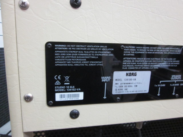 中古美品 BLACKSTAR STUDIO 10 6L6 / ブラックスター 出力10W 真空管 コンボ アンプ 12インチ Celestion Seventy-80スピーカー搭載_7