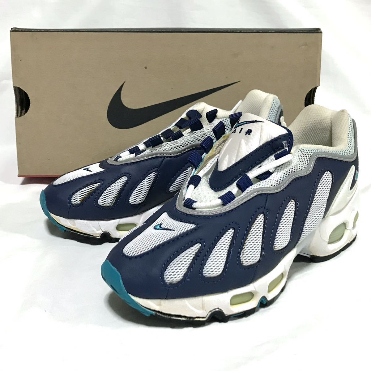 96年製】 NIKE W AIR MAX 96 ナイキ エアマックス96 白 紺 23.5㎝ OG 