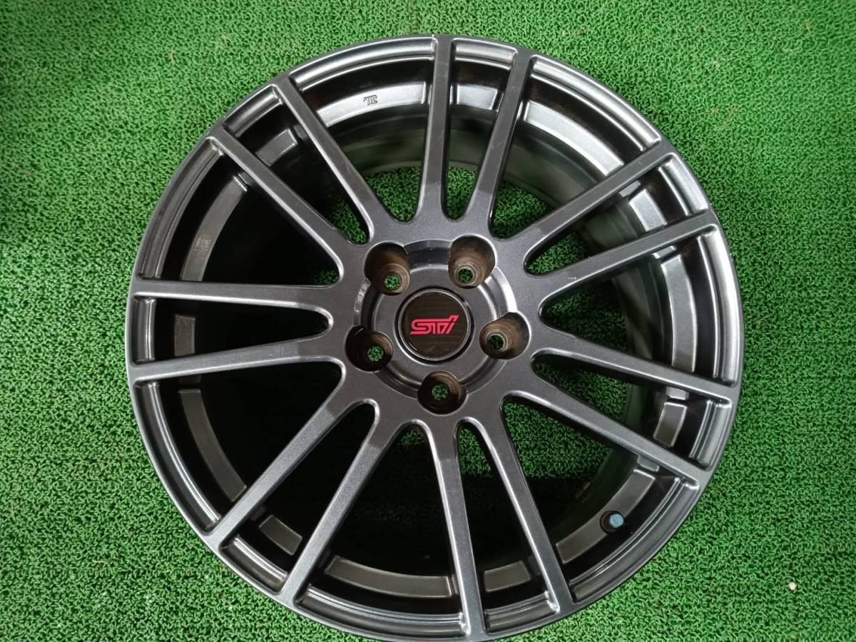 ★希少品★ インプレッサ WRX スペックC STI 純正 18×8.5J +55 5H-114.3 4本セット ブレンボ対応 レヴォーグ GVB VAB GRB GVF GDB