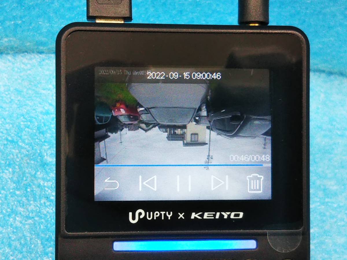 ☆UPTY 前後2カメラドライブレコーダー UP-K360 フルHD/GPS/WDR/G