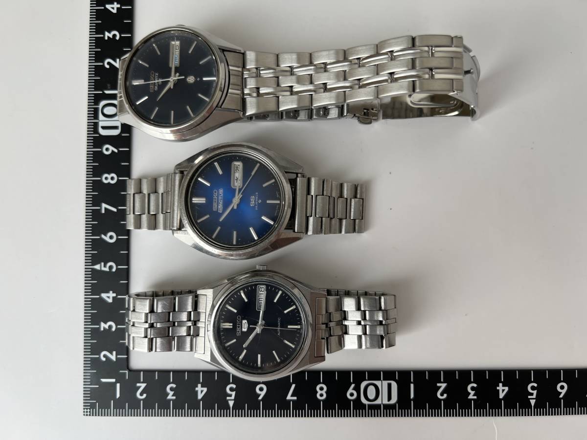 Y25稼働品 SEIKO 3点セット 7S26-0070 / 6106-8660 / 0923-8000-G / QZ 