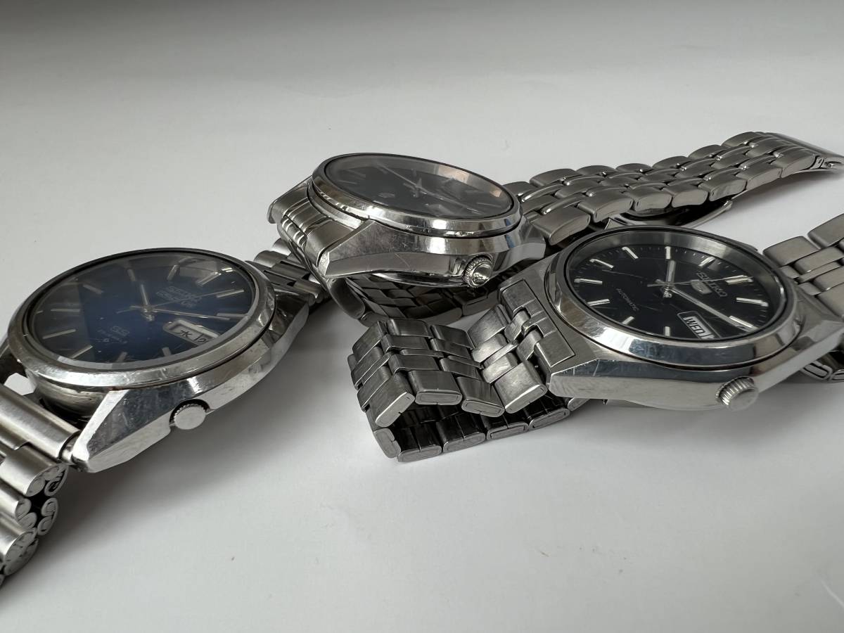 Y25稼働品 SEIKO 3点セット 7S26-0070 / 6106-8660 / 0923-8000-G / QZ 