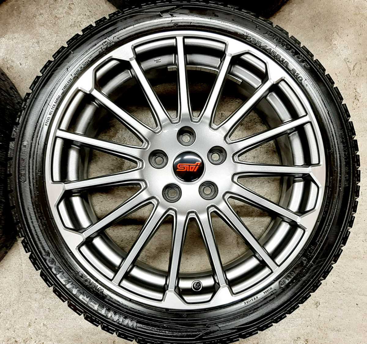 希少】スバル レヴォーグ STI スポーツ 純正 ホイールタイヤ 4本 2018 
