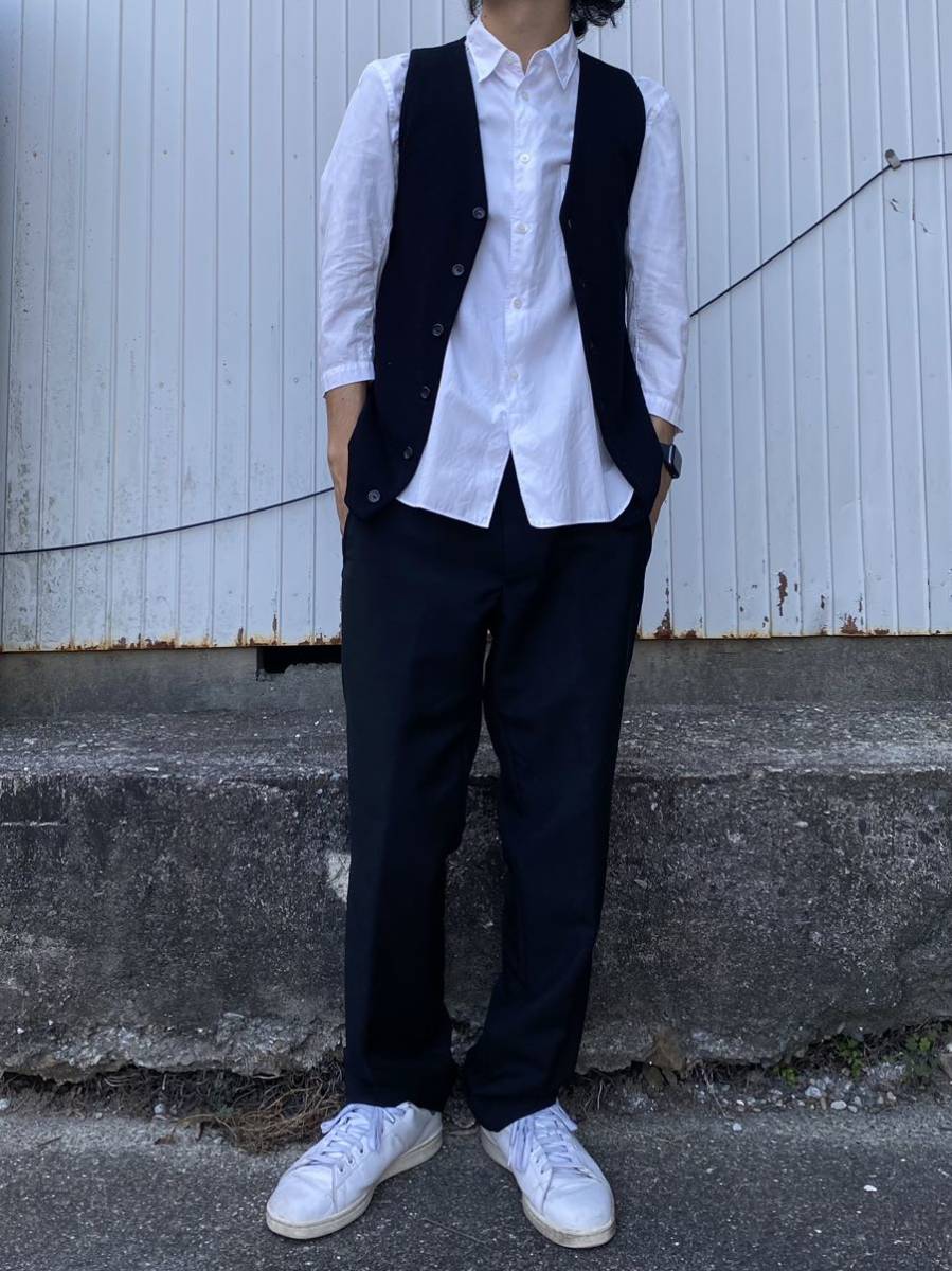 ラフシモンズ　ベスト　46 RAF SIMONS ラフシモンズ 2009SS ニットベスト ブラック サイズ46