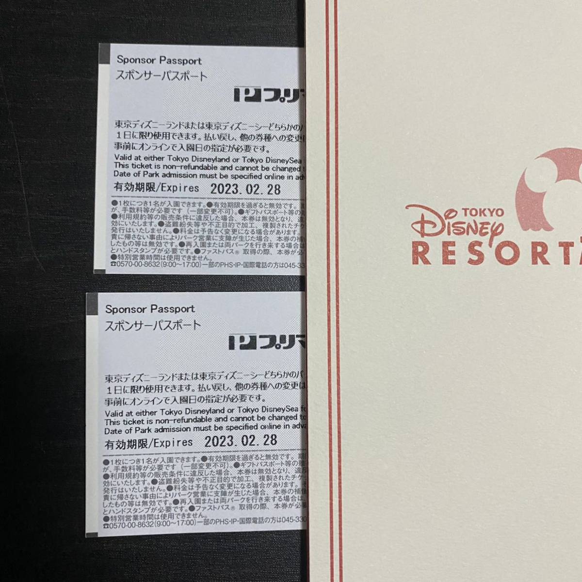 ディズニーランド or ディズニーシー　チケット2枚