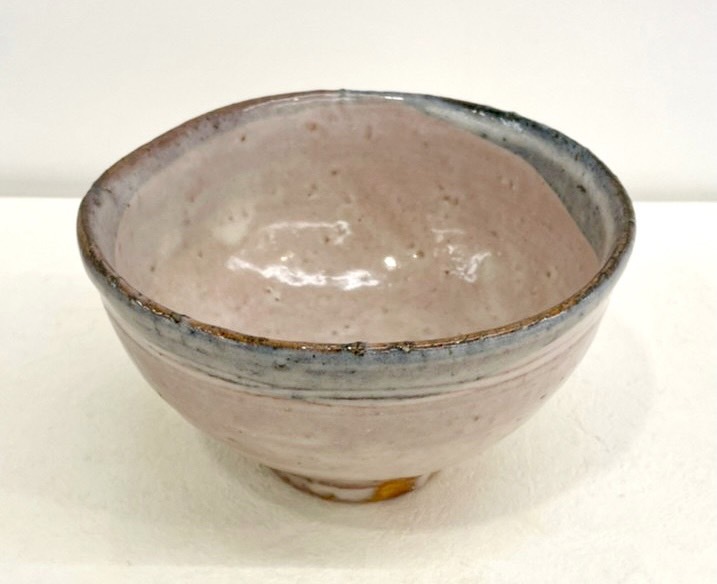コレクション特別出品】十三代 田原陶兵衛 萩彩白釉茶碗 共箱 日本工芸