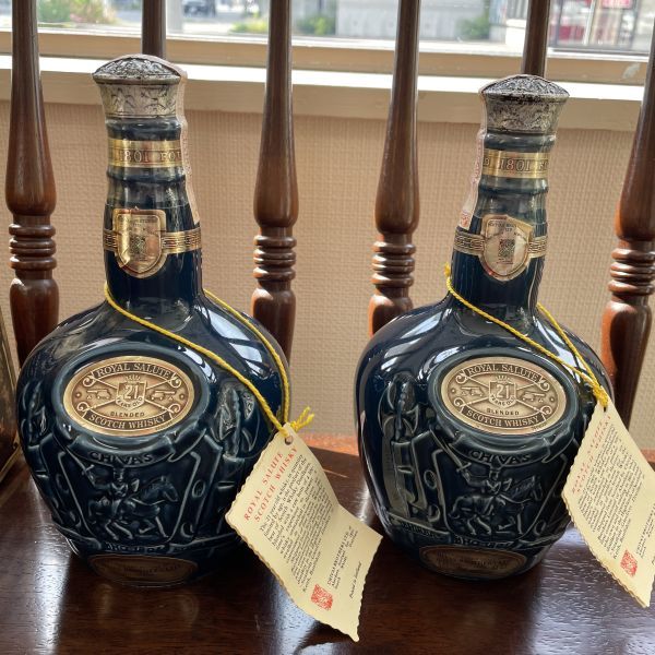 未開栓 3本セット シーバスブラザーズ ロイヤルサルート 21年 700ml 青