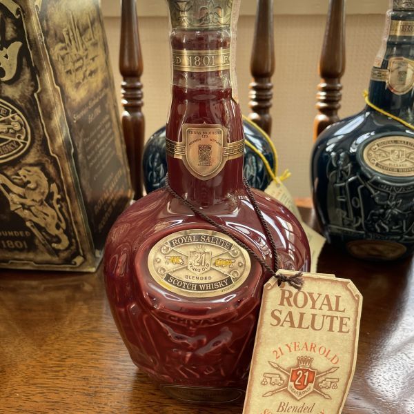 未開栓 3本セット シーバスブラザーズ ロイヤルサルート 21年 700ml 青