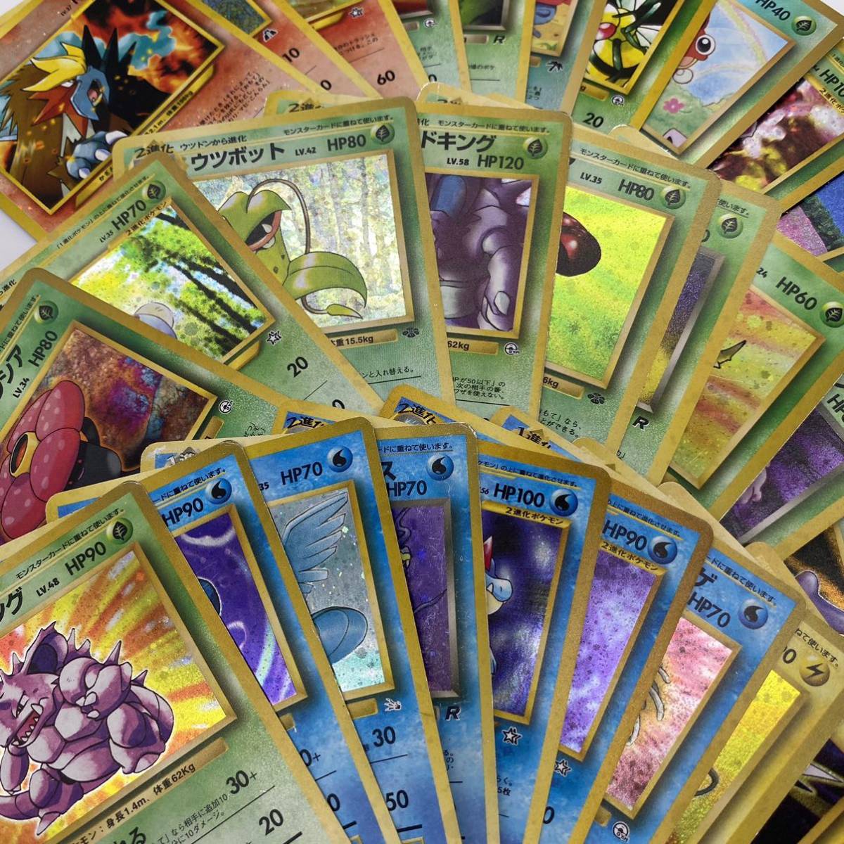 ポケモンカード まとめ売り ポケカ レアカード70枚旧裏面 引退 旧裏