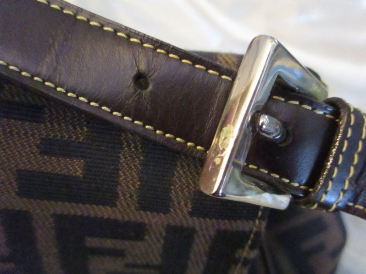 □FENDI フェンディ トートバッグ 総柄 ズッカ柄 ワンショルダーバッグ 