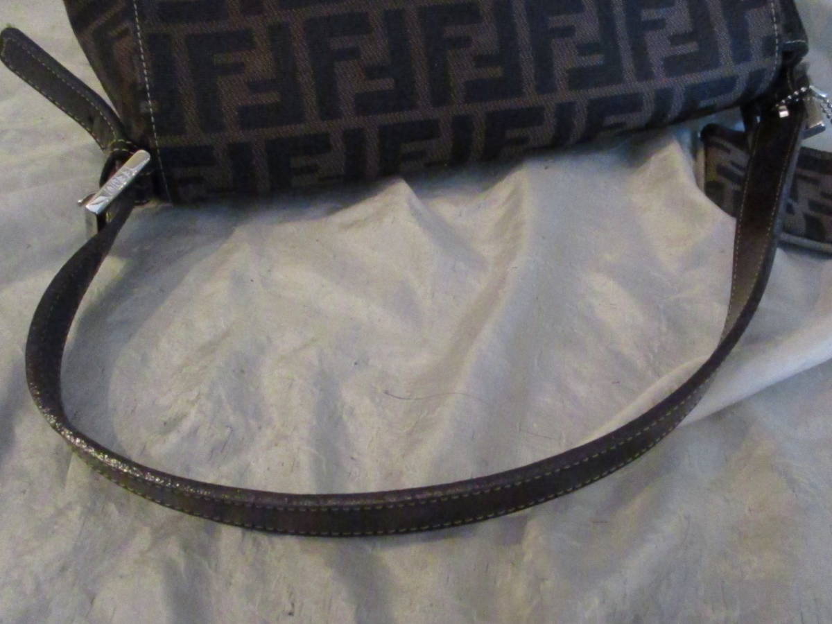 □FENDI フェンディ トートバッグ 総柄 ズッカ柄 ワンショルダーバッグ 