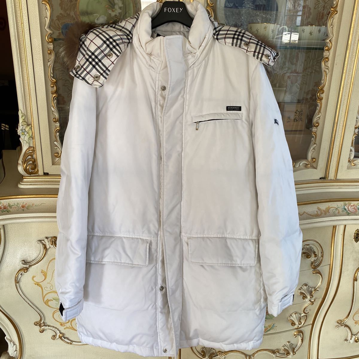 BURBERRY】バーバリーブラックレーベル ダウンジャケット M 白 